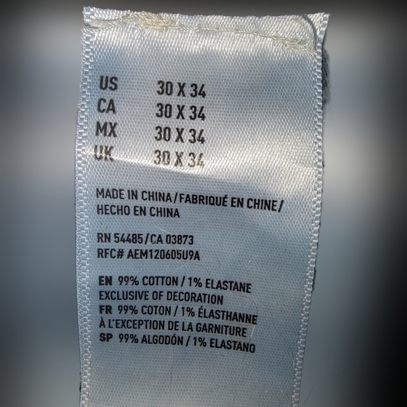 American Eagle Outfitters Blue Straight Jeans Classic Denim - Picture 12 of 14